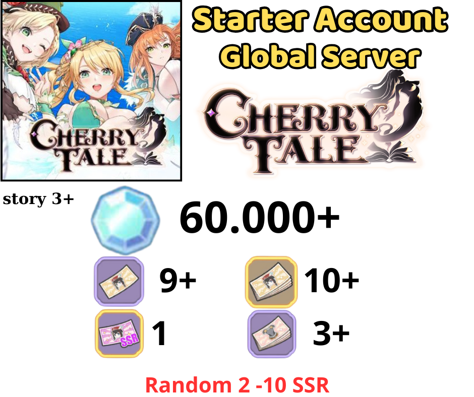 [GLOBAL] 60000 + Diamonds Cherry Tale Starter Account
